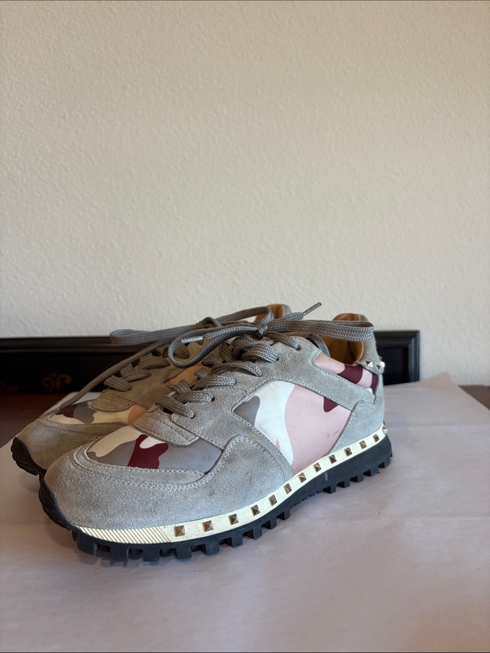 Valentino Garavani Camouflage Sneakers Made in Italy